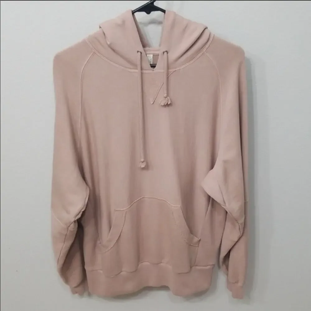 FREE PEOPLE MOVEMENT Womens Hawking Sweatshirt Hoodie in Taupe Pink Size XS